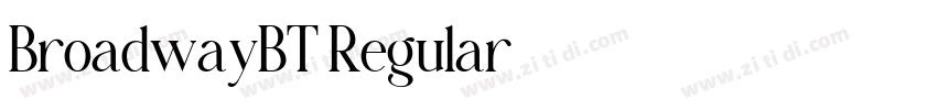 BroadwayBT Regular字体转换